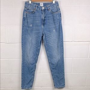 BDG Urban Outfitters high rise light wash mom jean